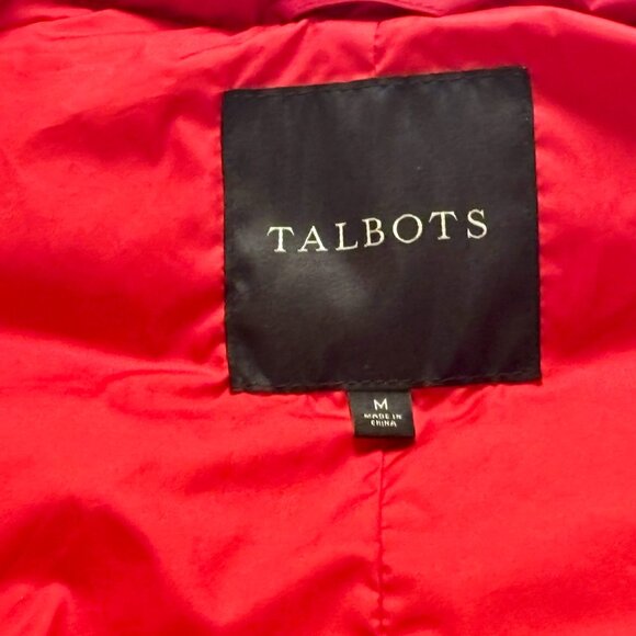 ~~Talbots Down Puffer Vest Full Zip, 2-Zip Pockets RED Women's Size M - Picture 4 of 6
